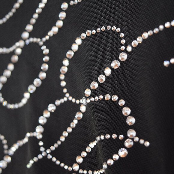 "5/$35" NEW Rhinestone-embellished Top with Letter B Monogram in Tulle - Picture 3 of 3